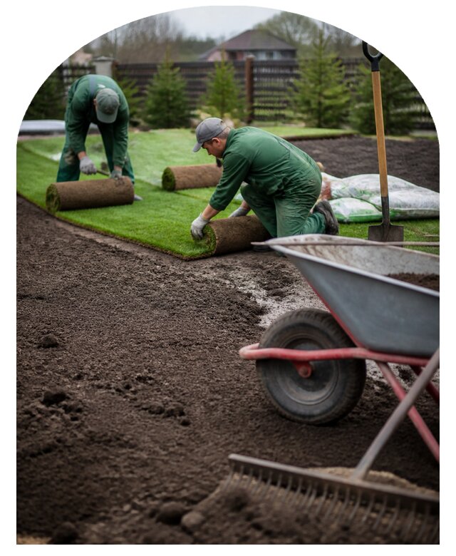 Комплексное благоустройство загородного участка в Ялуторовске